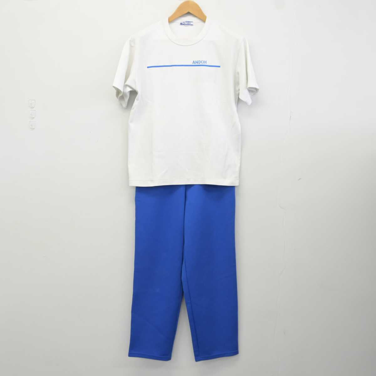 【中古】静岡県 安東中学校 女子制服 3点 (ジャージ 上・体操服 上・ジャージ 下) sf040416