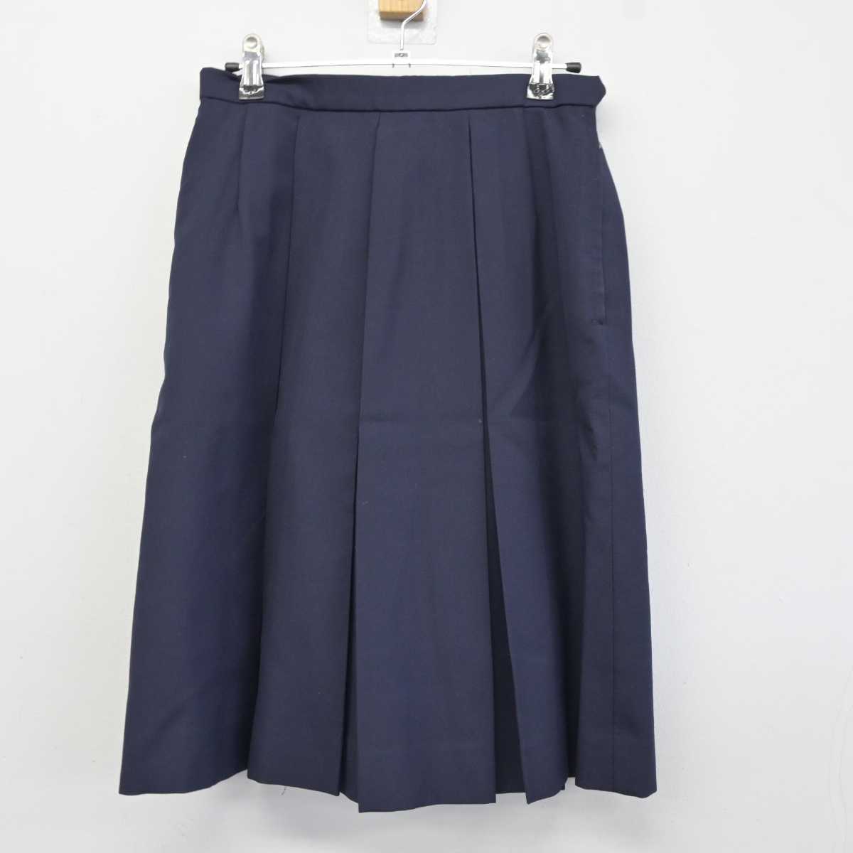 【中古】静岡県 安東中学校 女子制服 5点 (ブレザー・ベスト・シャツ・スカート) sf040418