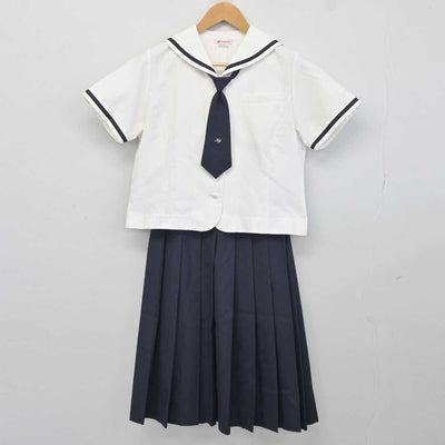 【中古】東京都 東京家政大学附属女子中学校高等学校 女子制服 3点 (セーラー服・スカート) sf040425