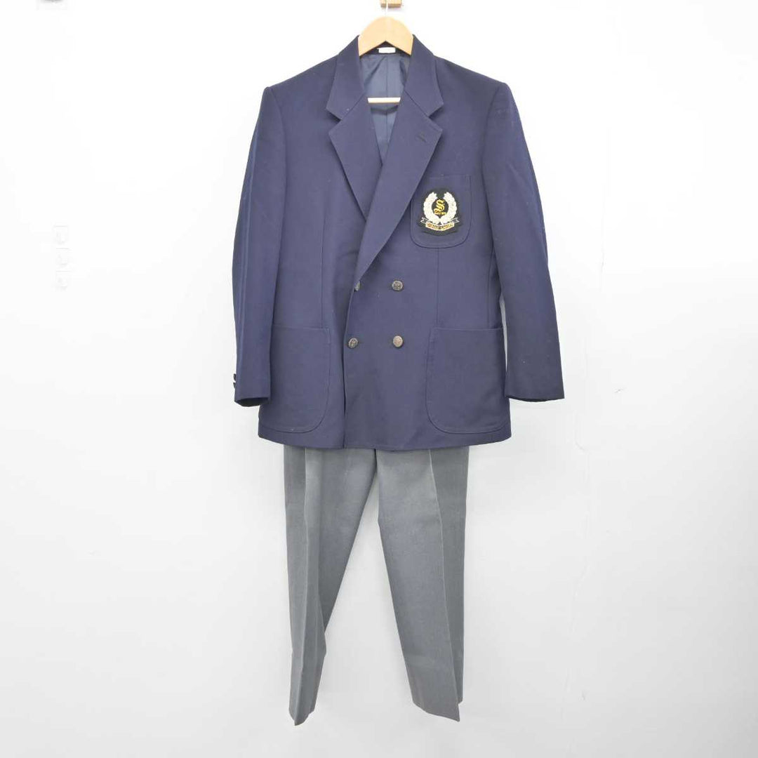 【中古】兵庫県 神港学園高等学校 男子制服 3点 (ブレザー・ニット・ズボン) sf040443 | 中古制服通販パレイド