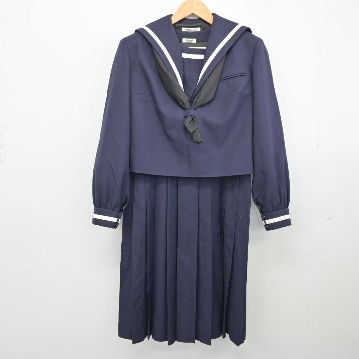 【中古】熊本県 熊本県立第一高等学校 女子制服 3点 (セーラー服・ジャンパースカート) sf040455