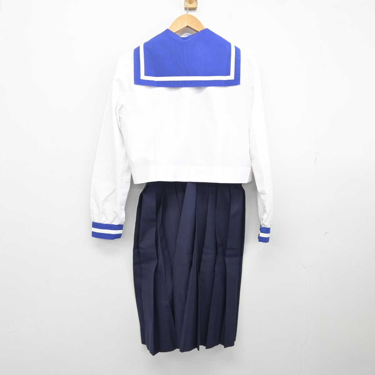 【中古】熊本県 熊本県立第一高等学校 女子制服 3点 (セーラー服・スカート) sf040456