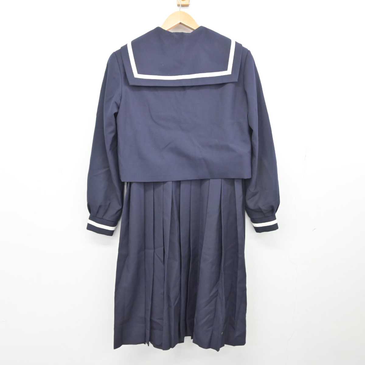 【中古】熊本県 木山中学校 女子制服 3点 (セーラー服・ジャンパースカート) sf040458