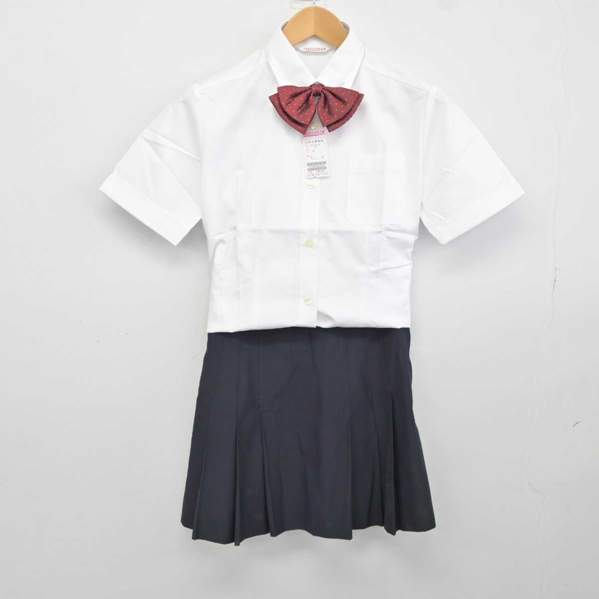 【中古】大阪府 かわち野高等学校 女子制服 3点 (シャツ・スカート) sf040463