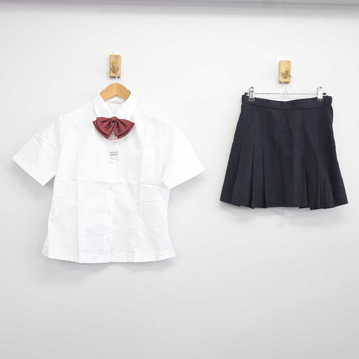 【中古】大阪府 かわち野高等学校 女子制服 3点 (シャツ・スカート) sf040463