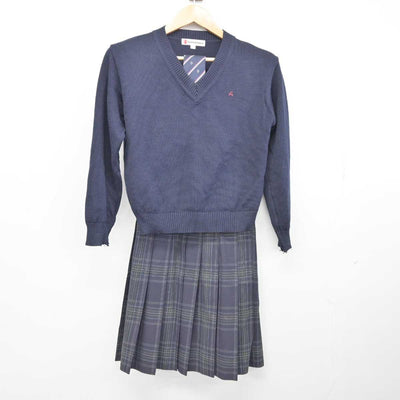 【中古】東京都 日野台高等学校 女子制服 5点 (ブレザー・ニット・スカート) sf040477