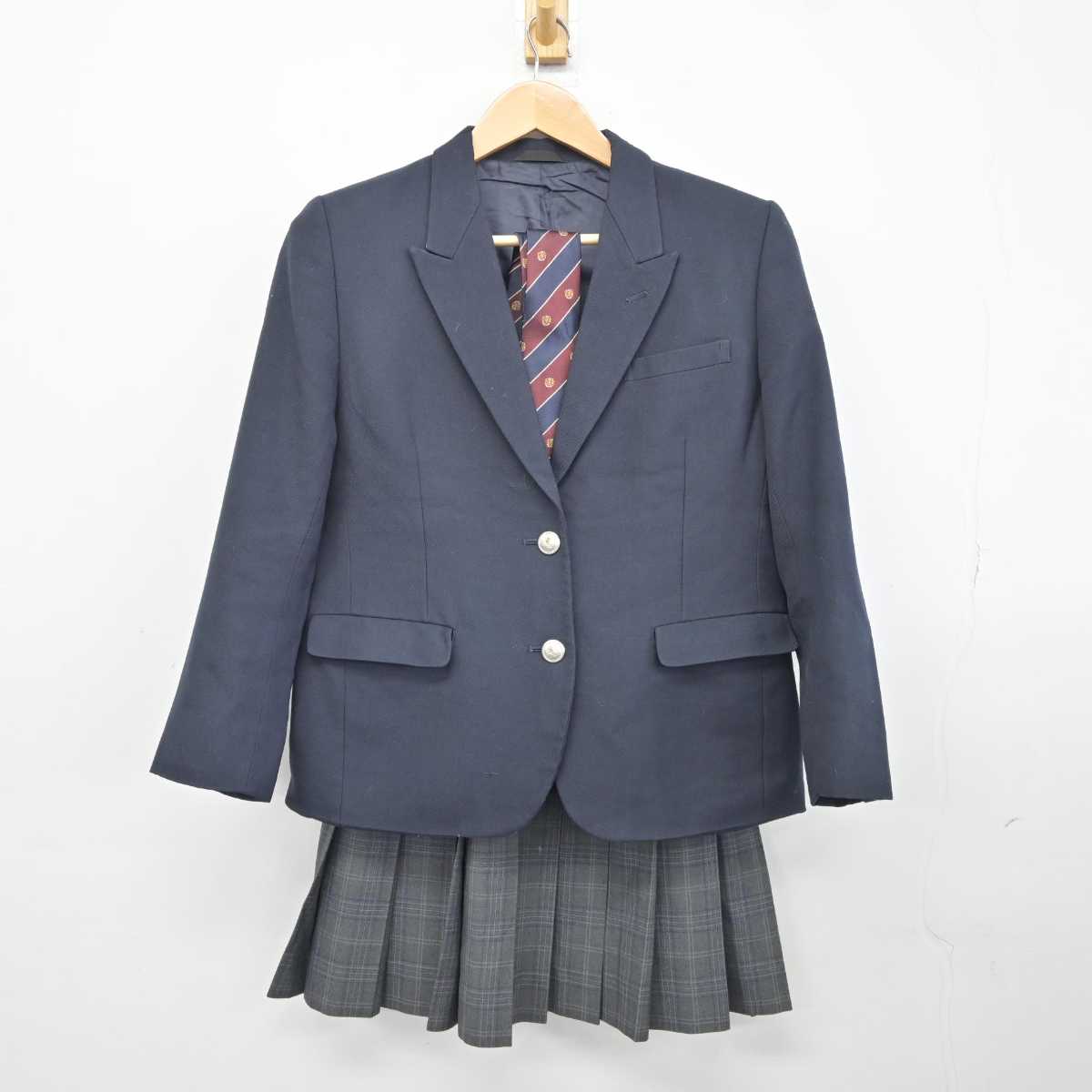 【中古】東京都 篠崎高等学校 女子制服 4点 (ブレザー・スカート) sf040492