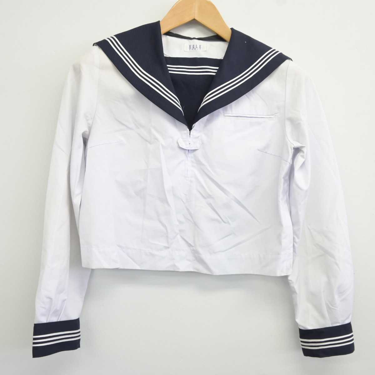 【中古】大阪府 金蘭会高等学校 女子制服 2点 (セーラー服) sf040538