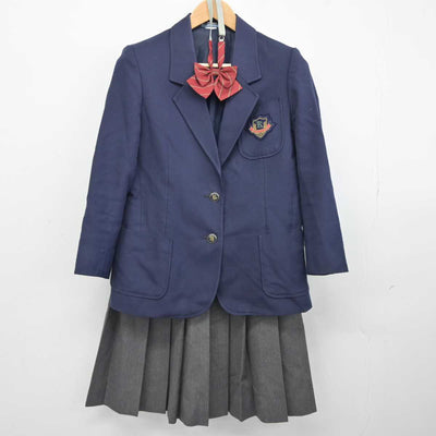 【中古】大阪府 旭東中学校 女子制服 4点 (ブレザー・ニット・スカート) sf040542