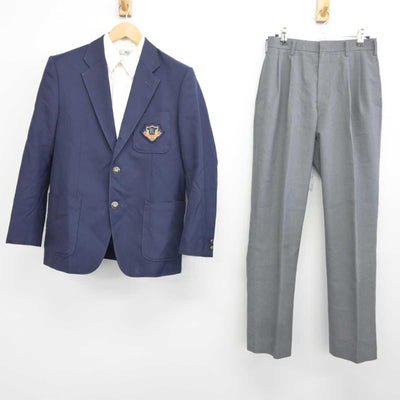 【中古】大阪府 旭東中学校 男子制服 3点 (ブレザー・シャツ・ズボン) sf040546