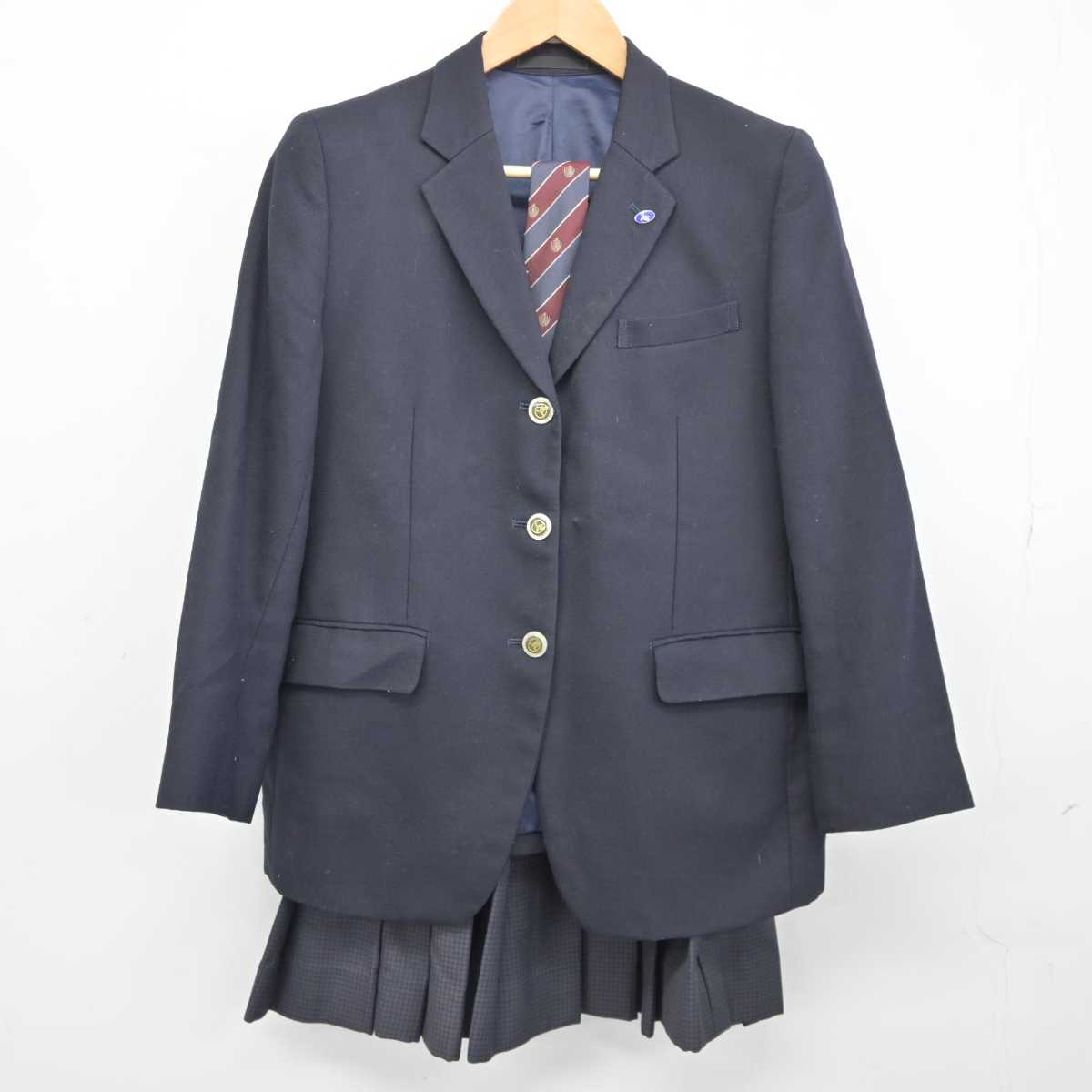 【中古】東京都 昭和第一学園高等学校 女子制服 4点 (ブレザー・スカート) sf040548