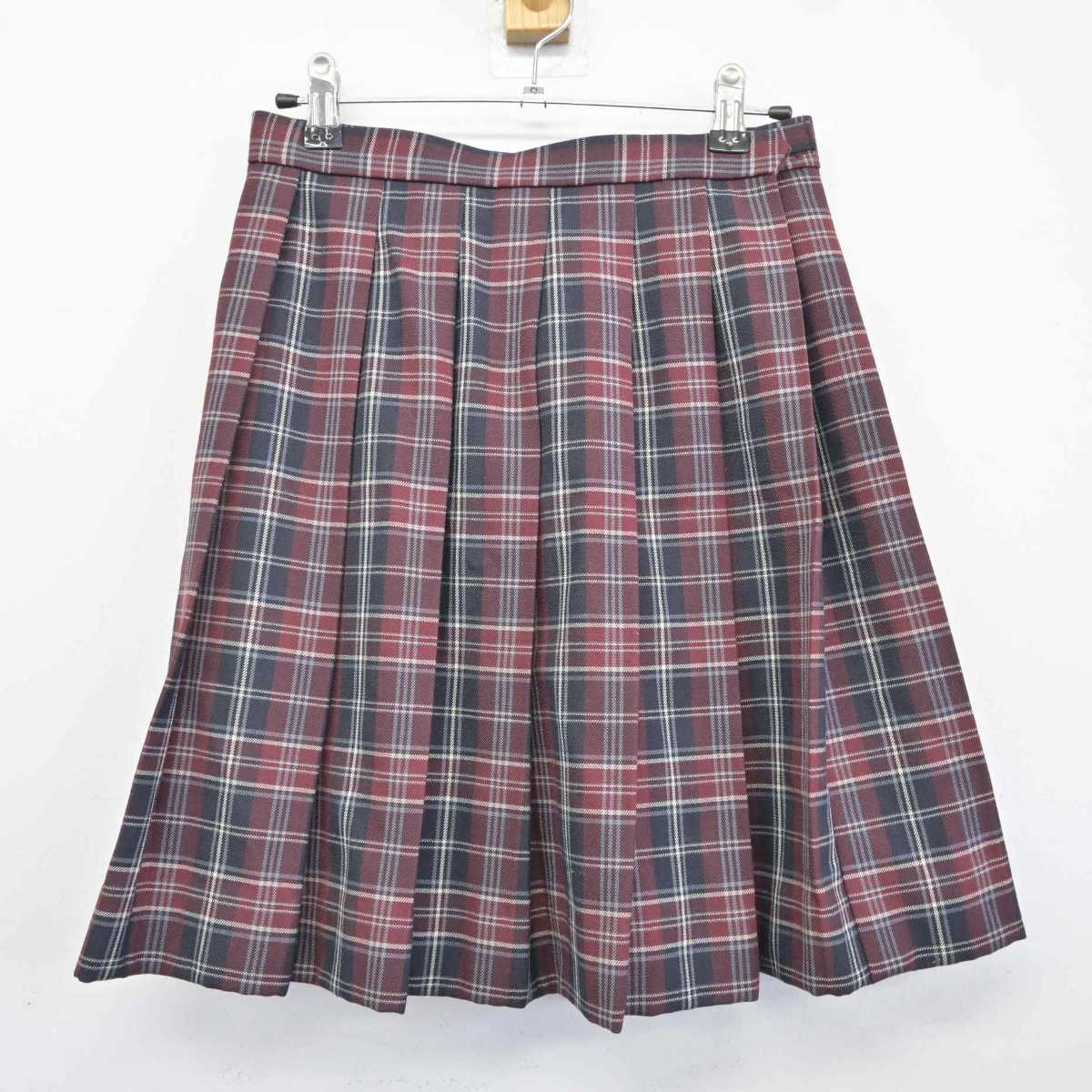 【中古】東京都 昭和第一学園高等学校 女子制服 2点 (ニット・スカート) sf040549