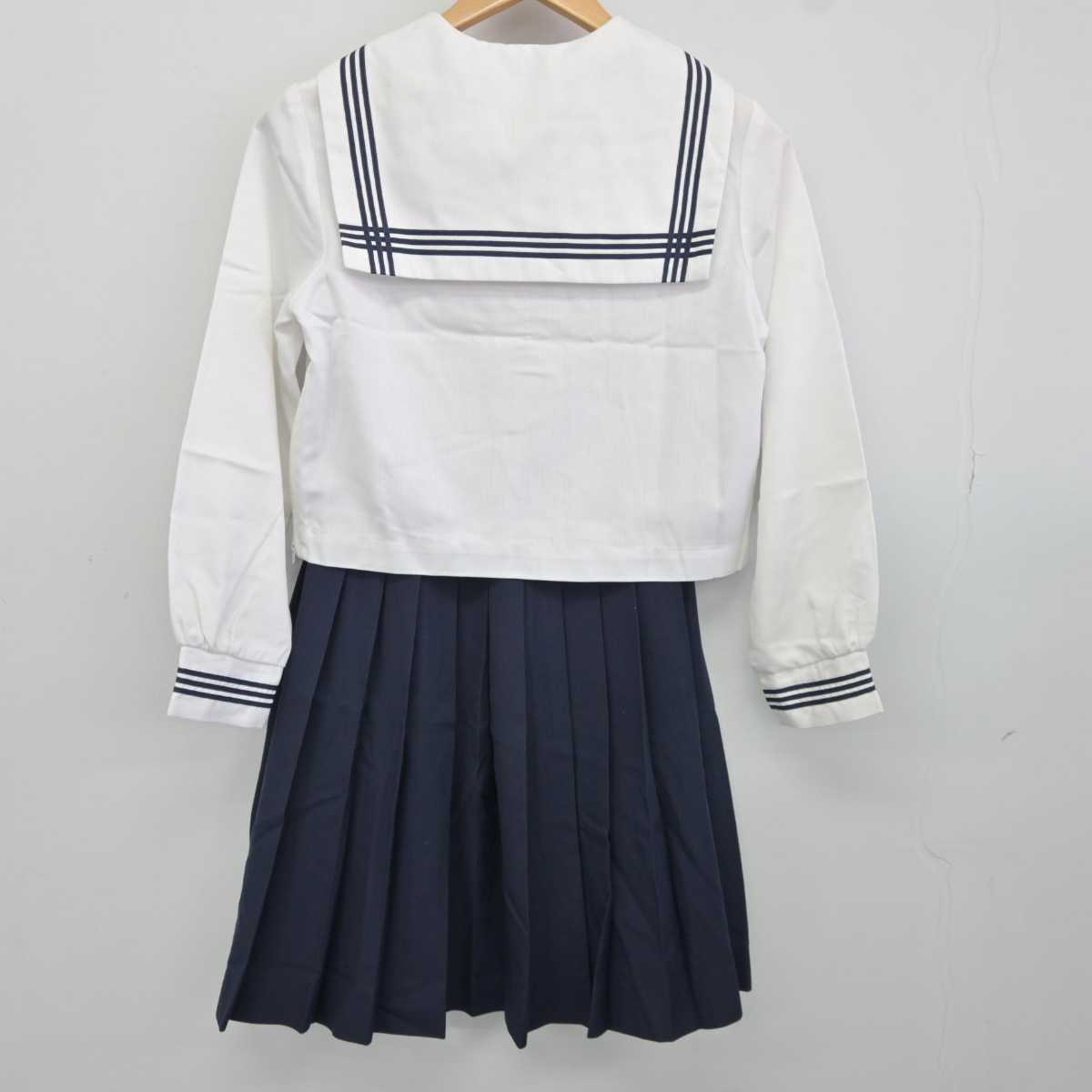 【中古】広島県 尾道北高等学校 女子制服 2点 (セーラー服・スカート) sf040563