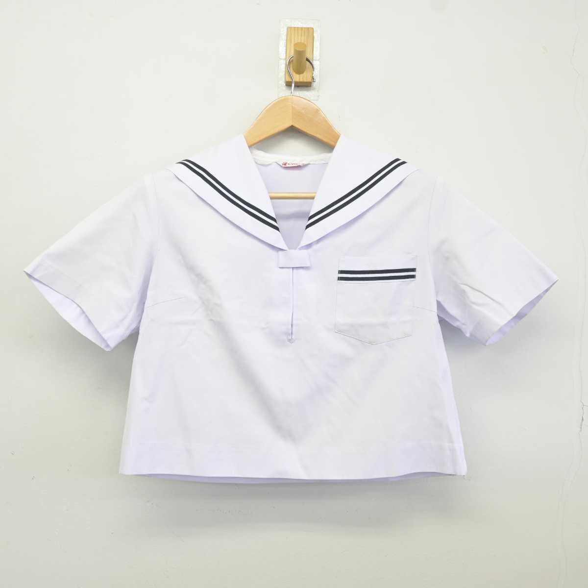 【中古】広島県 尾道市立日比崎中学校 女子制服 2点 (セーラー服・スカート) sf040571