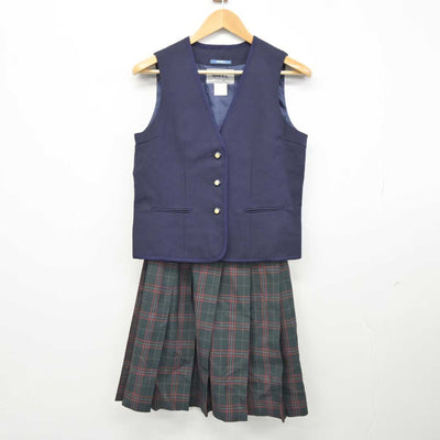 【中古】大阪府 大阪桐蔭中学校高等学校 女子制服 3点 (ブレザー・ベスト・スカート) sf040575