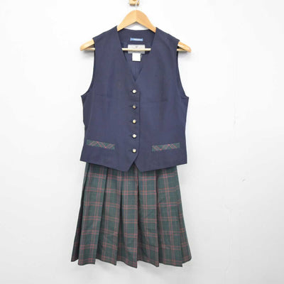 【中古】大阪府 大阪桐蔭中学校高等学校 女子制服 2点 (ベスト・スカート) sf040576