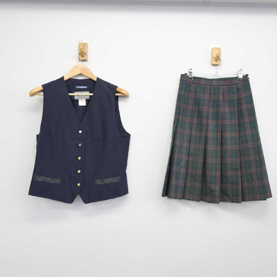 【中古】大阪府 大阪桐蔭中学校高等学校 女子制服 2点 (ベスト・スカート) sf040576