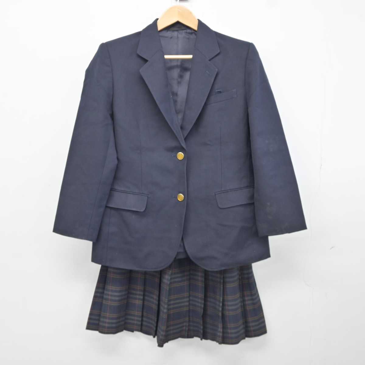 【中古】大阪府 交野市立第三中学校 女子制服 3点 (ブレザー・スカート・スカート) sf040577