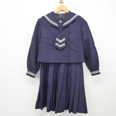 【中古】神奈川県 湘南白百合学園高等学校 女子制服 2点 (セーラー服・スカート) sf040580