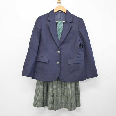 【中古】神奈川県 慶應義塾湘南藤沢中等部高等部 女子制服 4点 (ブレザー・スカート) sf040583