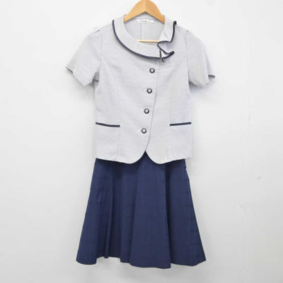 【中古】 事務服 女子制服 2点 (シャツ・スカート) sf040594