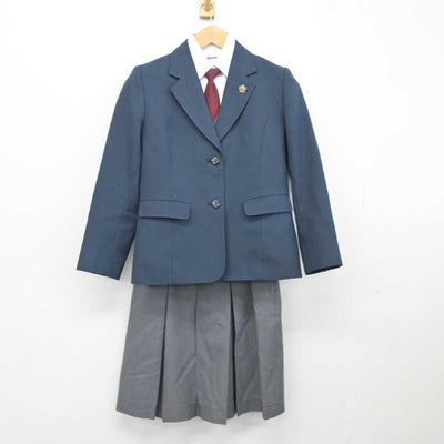 【中古】埼玉県 所沢市立上山口中学校 女子制服 5点 (ブレザー・ベスト・シャツ・スカート) sf040596