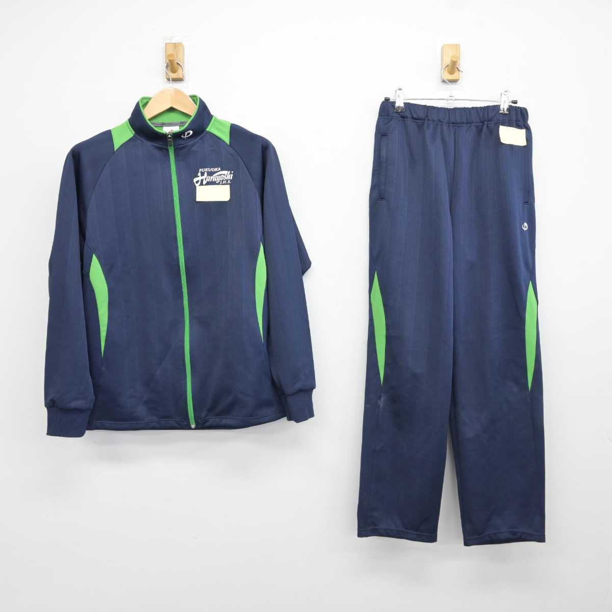 【中古】福岡県 春吉中学校 女子制服 2点 (ジャージ 上・ジャージ 下) sf040608