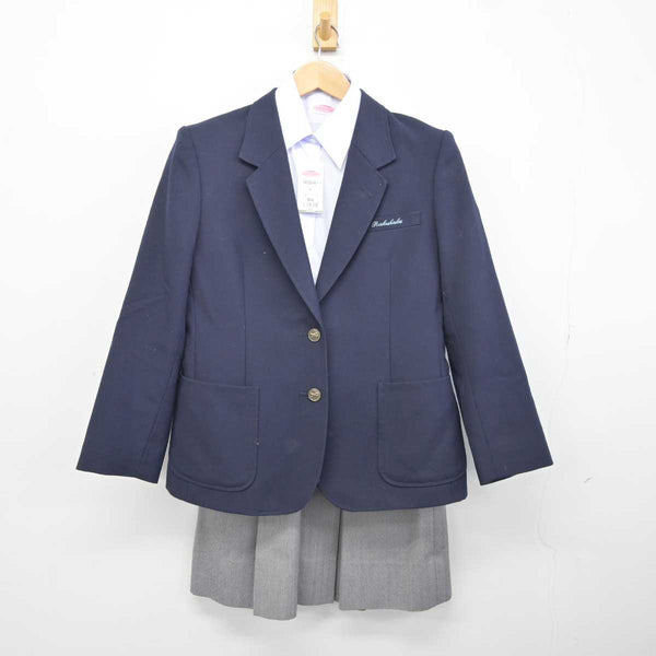 【中古】京都府 洛北中学校 女子制服 4点 (ブレザー・ニット・シャツ・スカート) sf040610 | 中古制服通販パレイド