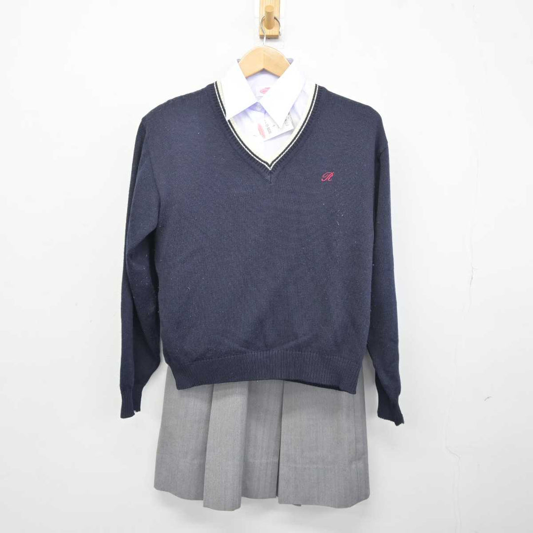 【中古】京都府 洛北中学校 女子制服 4点 (ブレザー・ニット・シャツ・スカート) sf040610 | 中古制服通販パレイド