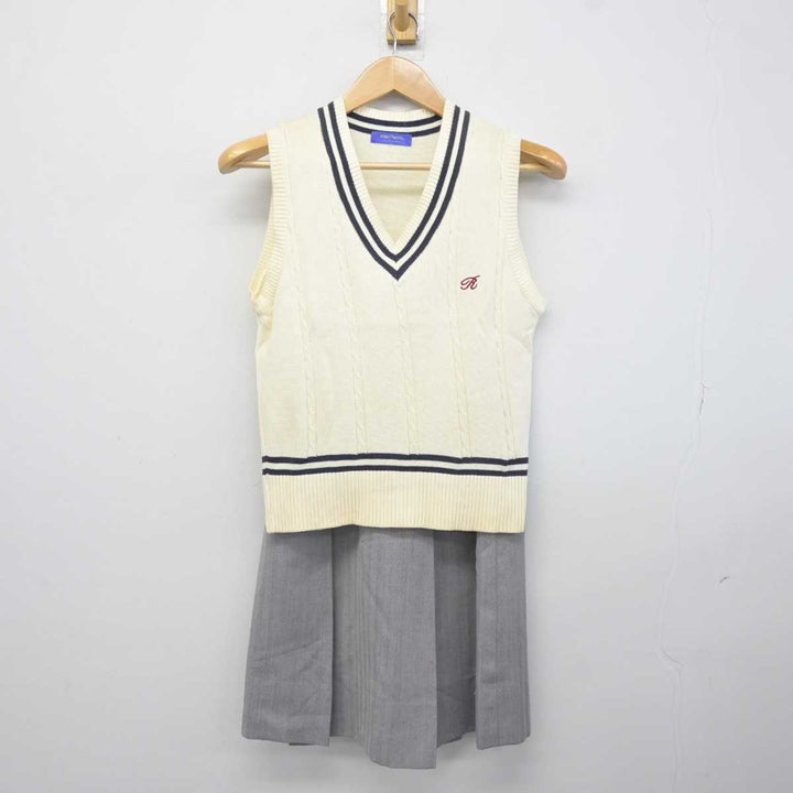 【中古】京都府 洛北中学校 女子制服 2点 (ニットベスト・スカート) sf040611 | 中古制服通販パレイド