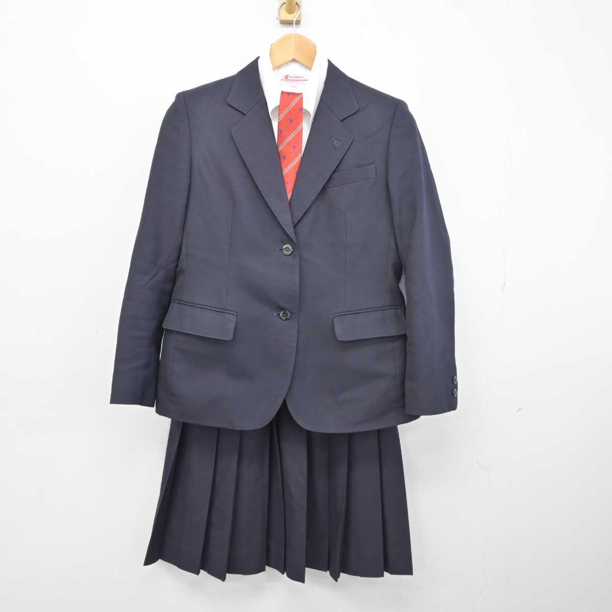 【中古】兵庫県 須磨学園高等学校 女子制服 4点 (ブレザー・シャツ・スカート) sf040625