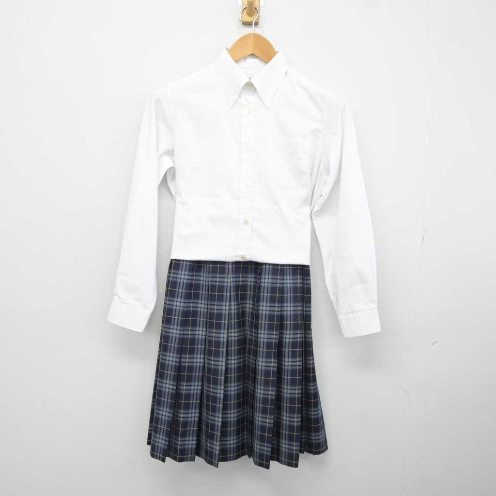 【中古】兵庫県 須磨学園高等学校 女子制服 2点 (シャツ・スカート 
