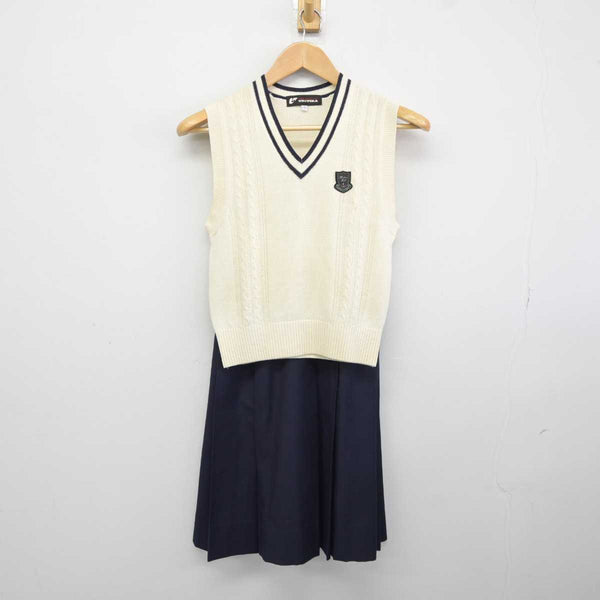 中古】埼玉県 星野高等学校女子部 女子制服 2点 (ニットベスト・スカート) sf040640 | 中古制服通販パレイド