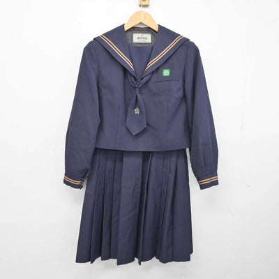 【中古】東京都 松江第ニ中学校 女子制服 3点 (セーラー服・スカート) sf040644