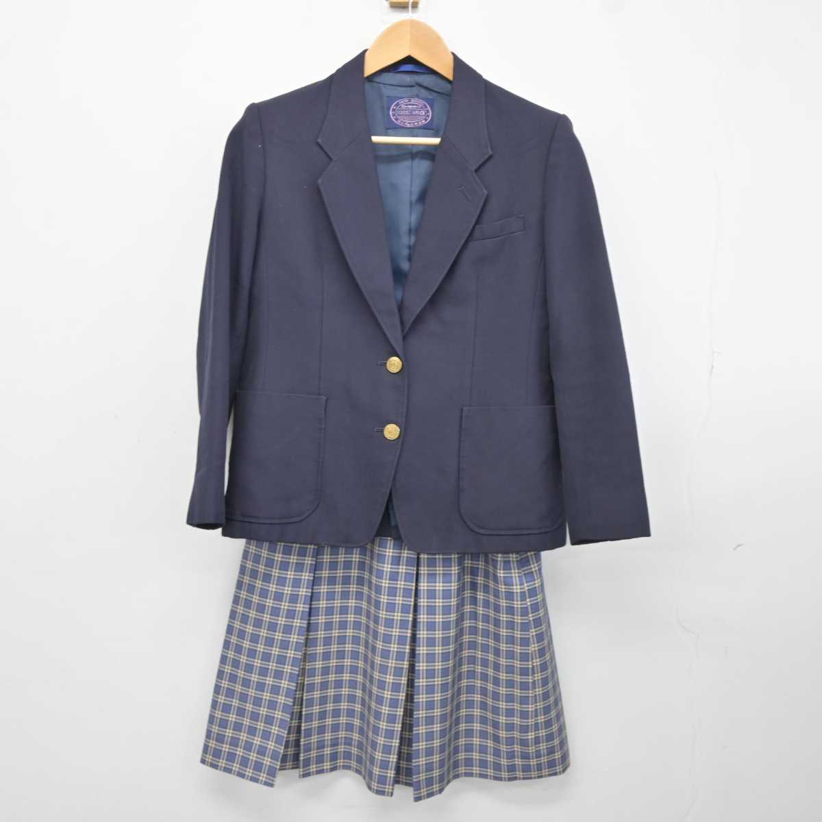 【中古】神奈川県 海西中学校 女子制服 4点 (ブレザー・スカート) sf040658