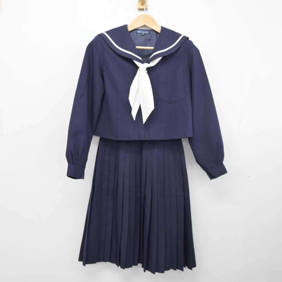 【中古】和歌山県 星林高等学校 女子制服 4点 (セーラー服・スカート) sf040673