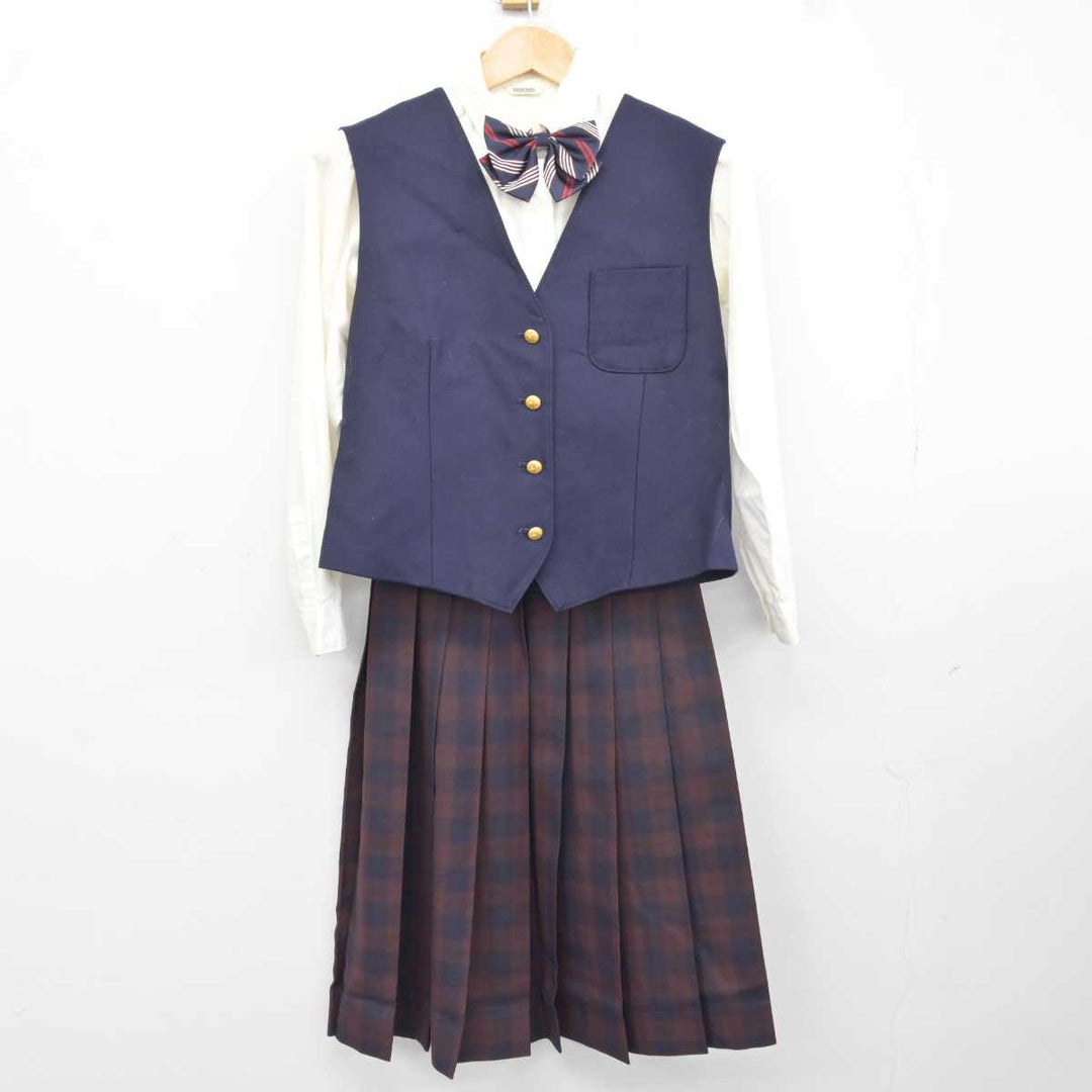 【中古】埼玉県 東京成徳大学深谷高等学校 女子制服 6点 (ブレザー・シャツ・ベスト・スカート) sf040678 | 中古制服通販パレイド