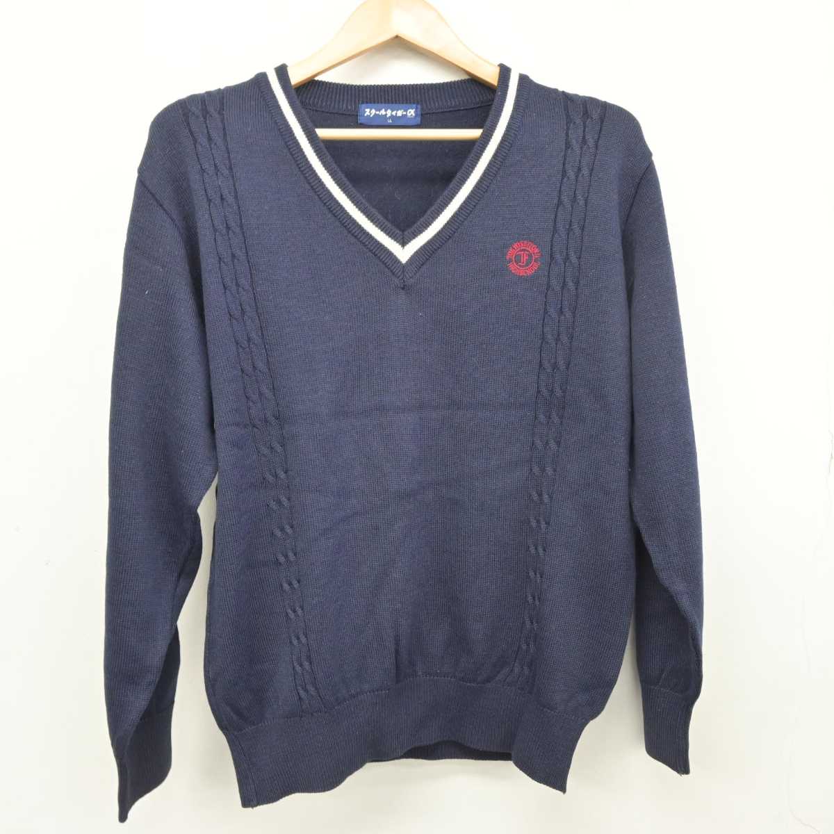 【中古】埼玉県 東京成徳大学深谷高等学校 女子制服 3点 (シャツ・ニット) sf040679