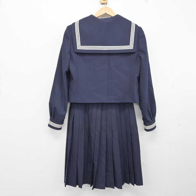 【中古】徳島県 加茂名中学校 女子制服 3点 (セーラー服・スカート) sf040693