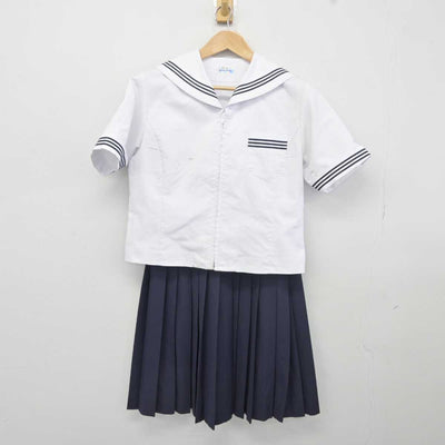 【中古】徳島県 加茂名中学校 女子制服 2点 (セーラー服・スカート) sf040694