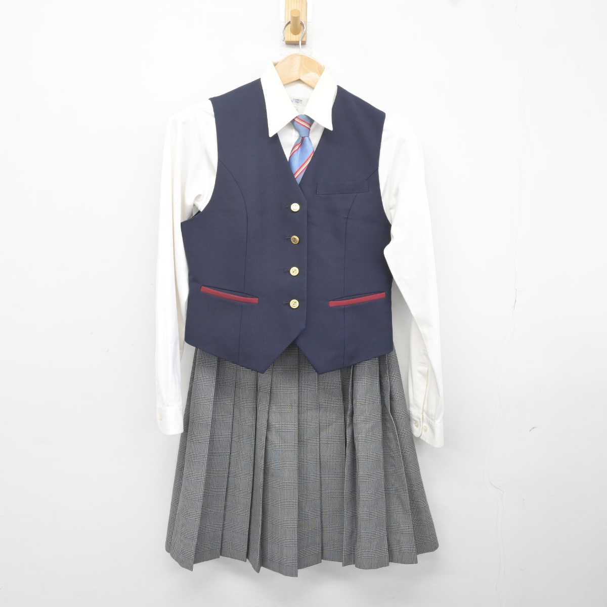 【割引直売】岡山 東商業高校 女子 学生服 ブレザー スカート 学生服