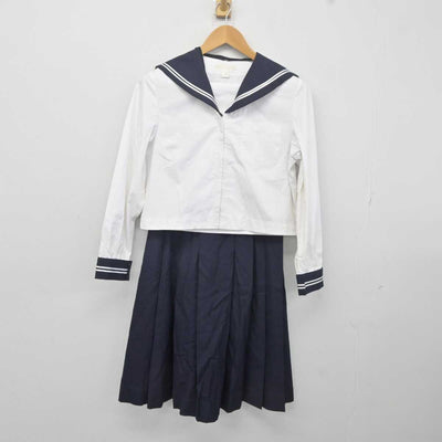 【中古】宮城県 栗駒中学校 女子制服 2点 (セーラー服・スカート) sf040722