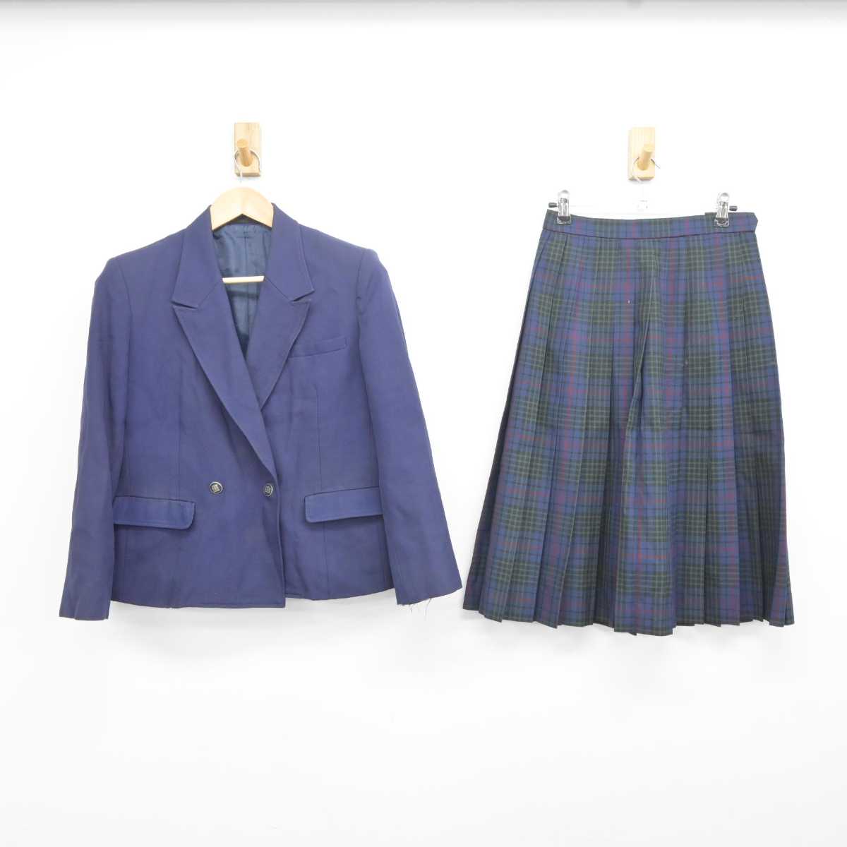 【中古】宮城県 鶯沢工業高等学校 女子制服 2点 (ブレザー・スカート) sf040724