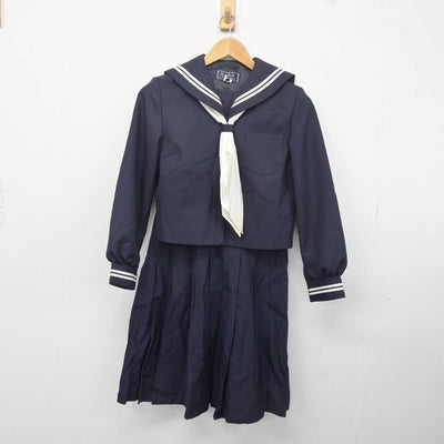 【中古】宮城県 鶯沢中学校 女子制服 3点 (セーラー服・スカート) sf040726