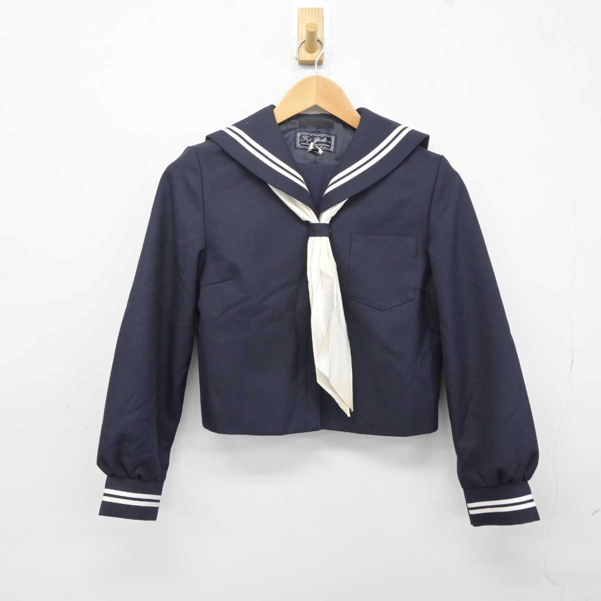 【中古】宮城県 鶯沢中学校 女子制服 3点 (セーラー服・スカート) sf040726