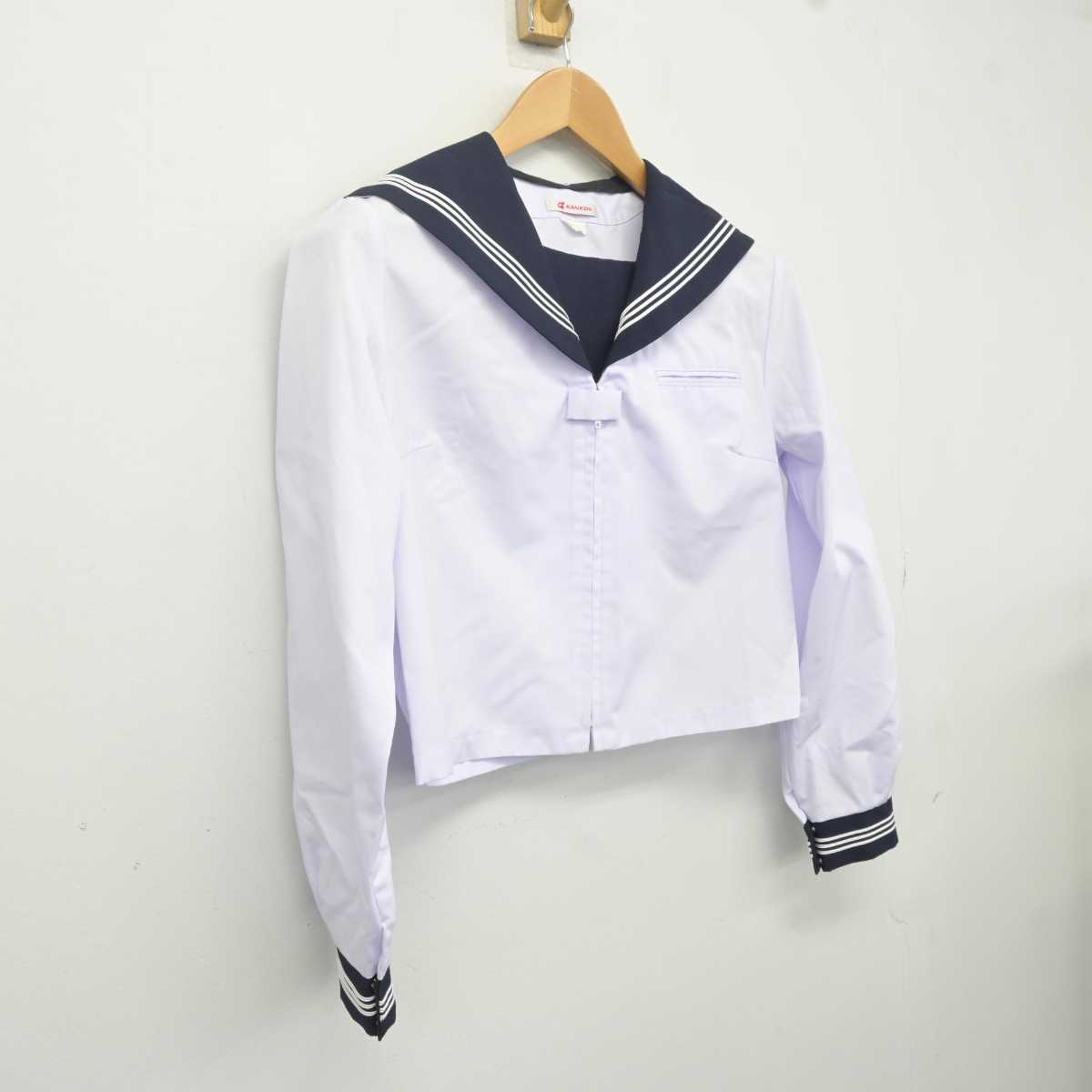 【中古】秋田県 森吉中学校 女子制服 1点 (セーラー服) sf040739