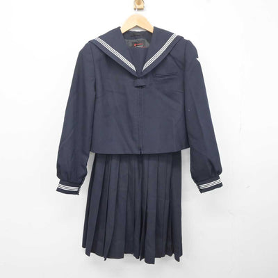 【中古】秋田県 森吉中学校 女子制服 2点 (セーラー服・スカート) sf040740