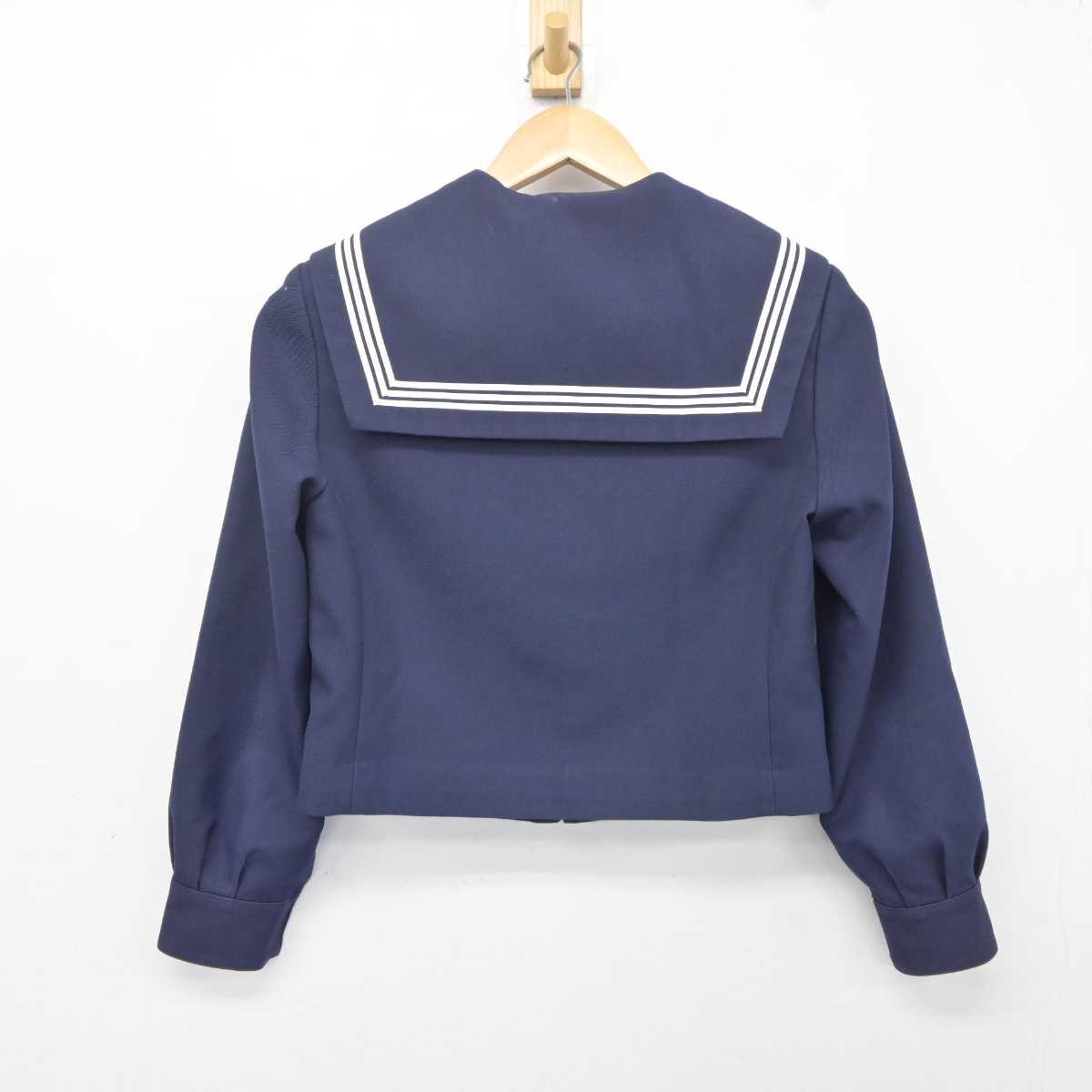 【中古】愛知県 葉栗中学校 女子制服 3点 (セーラー服・スカート) sf040741