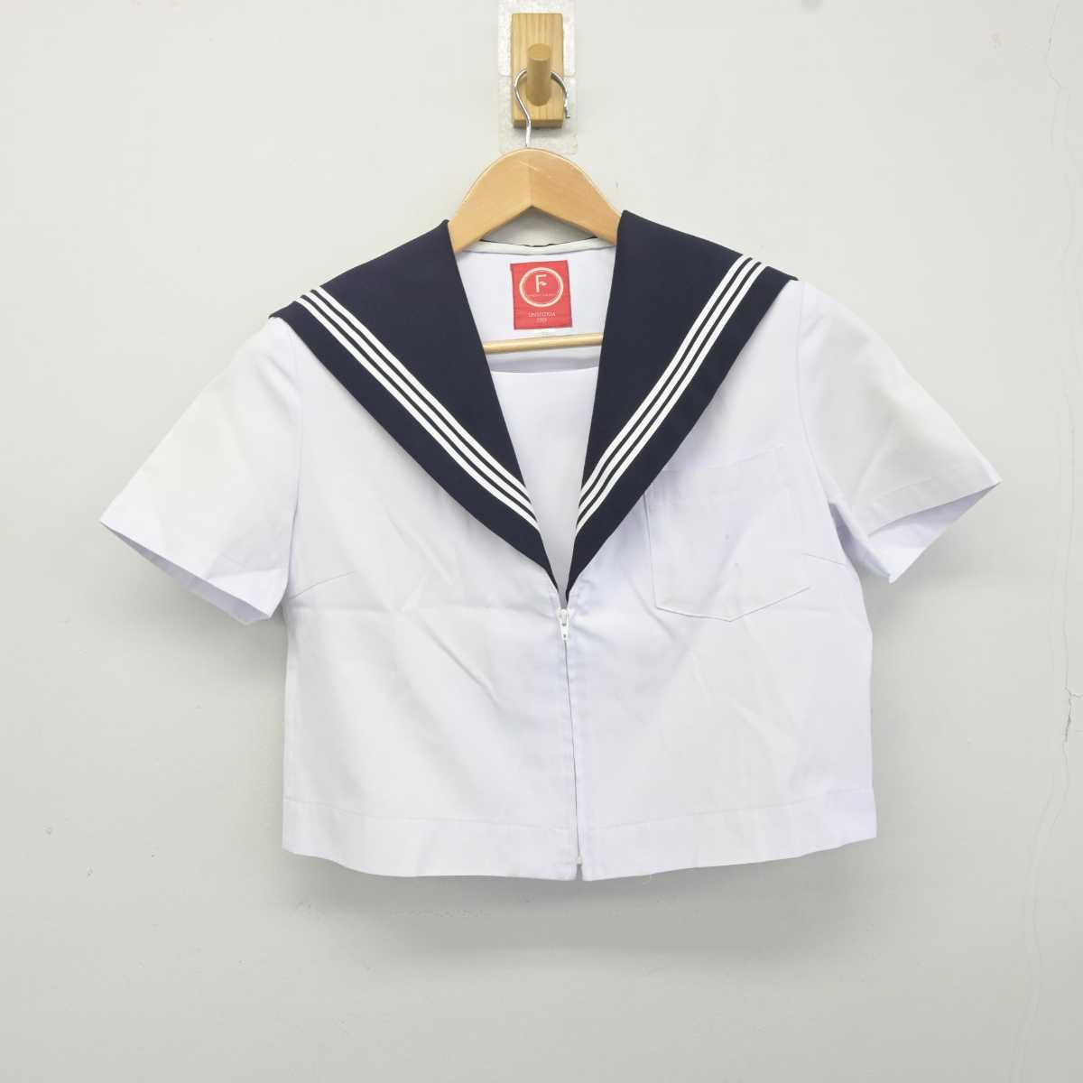 【中古】愛知県 葉栗中学校 女子制服 2点 (セーラー服・スカート) sf040743