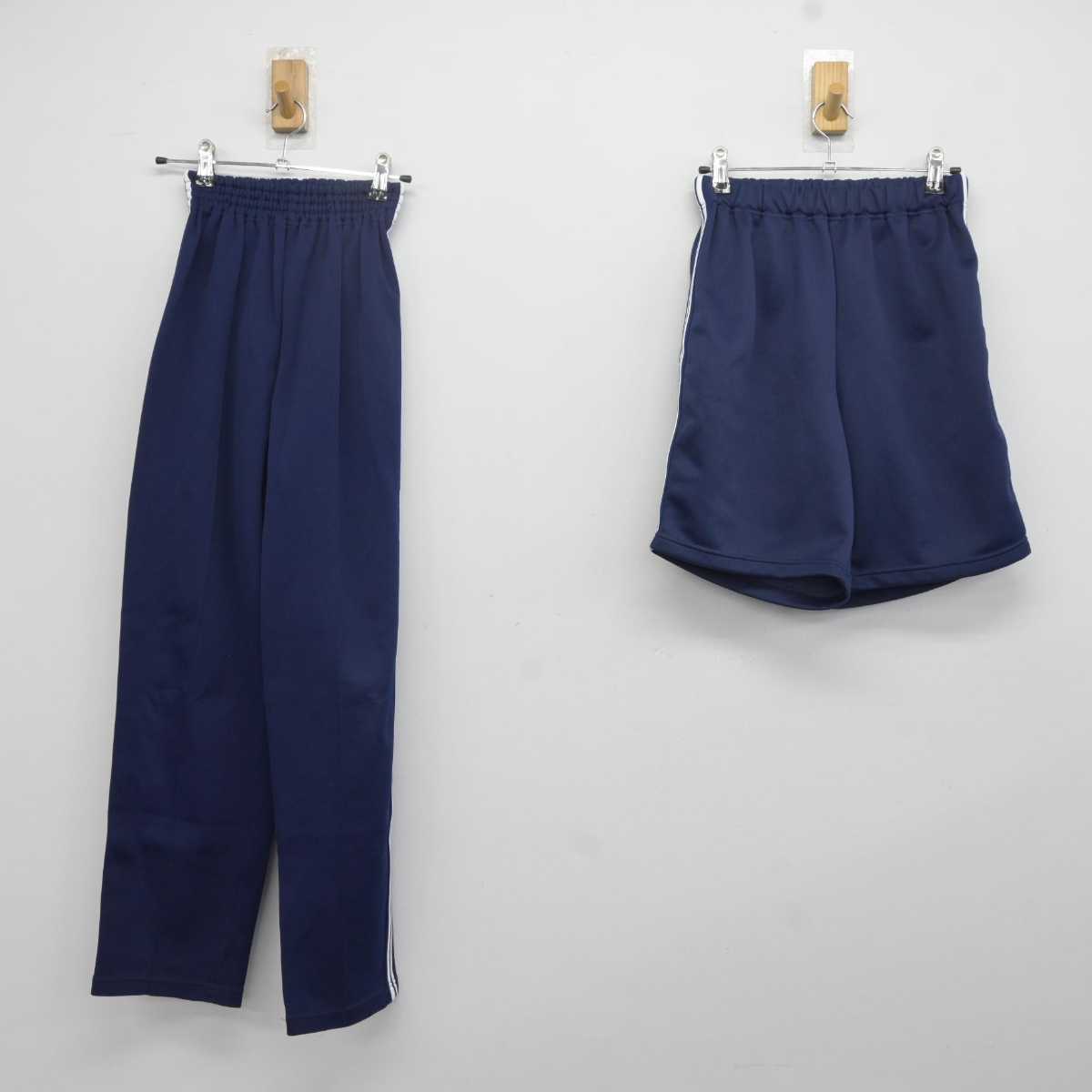 【中古】愛知県 葉栗中学校 女子制服 3点 (ジャージ 上・ジャージ 下・体操服 下) sf040744